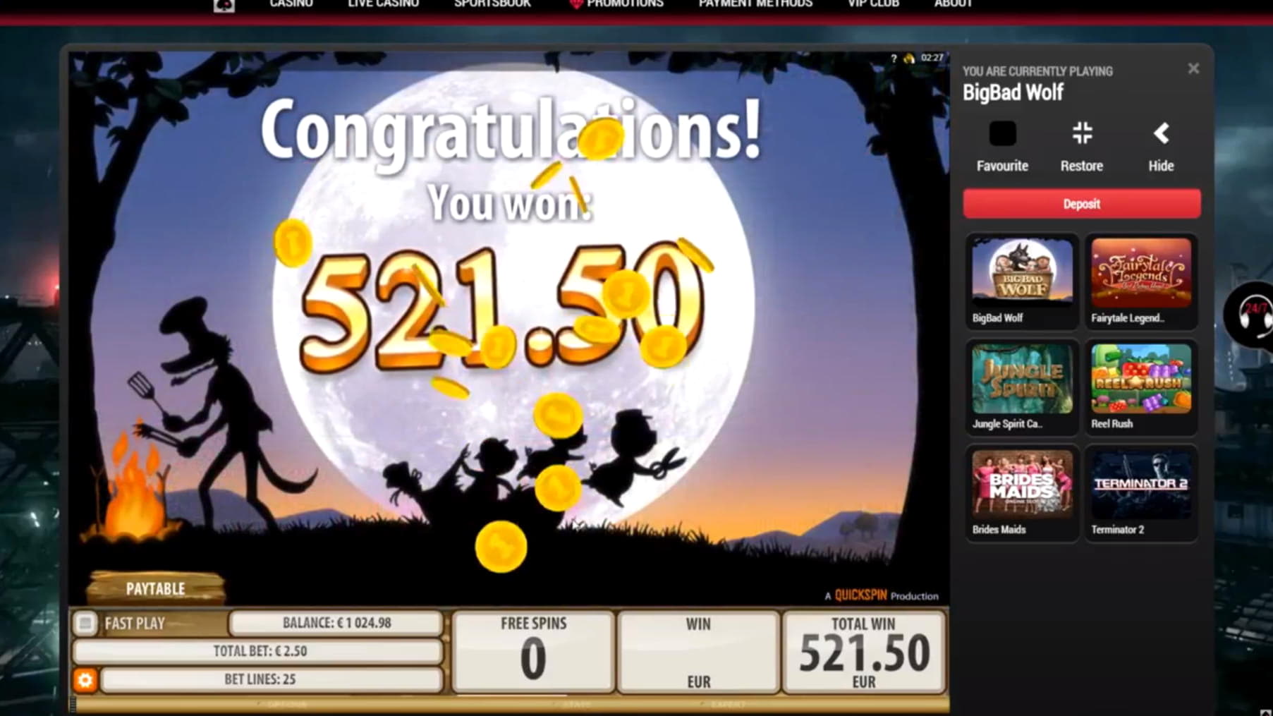285% Signup Casino Bonus at Ruby Fortune Casino