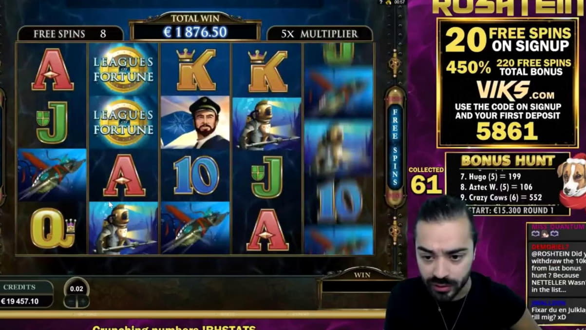200 free spins casino at Casino com