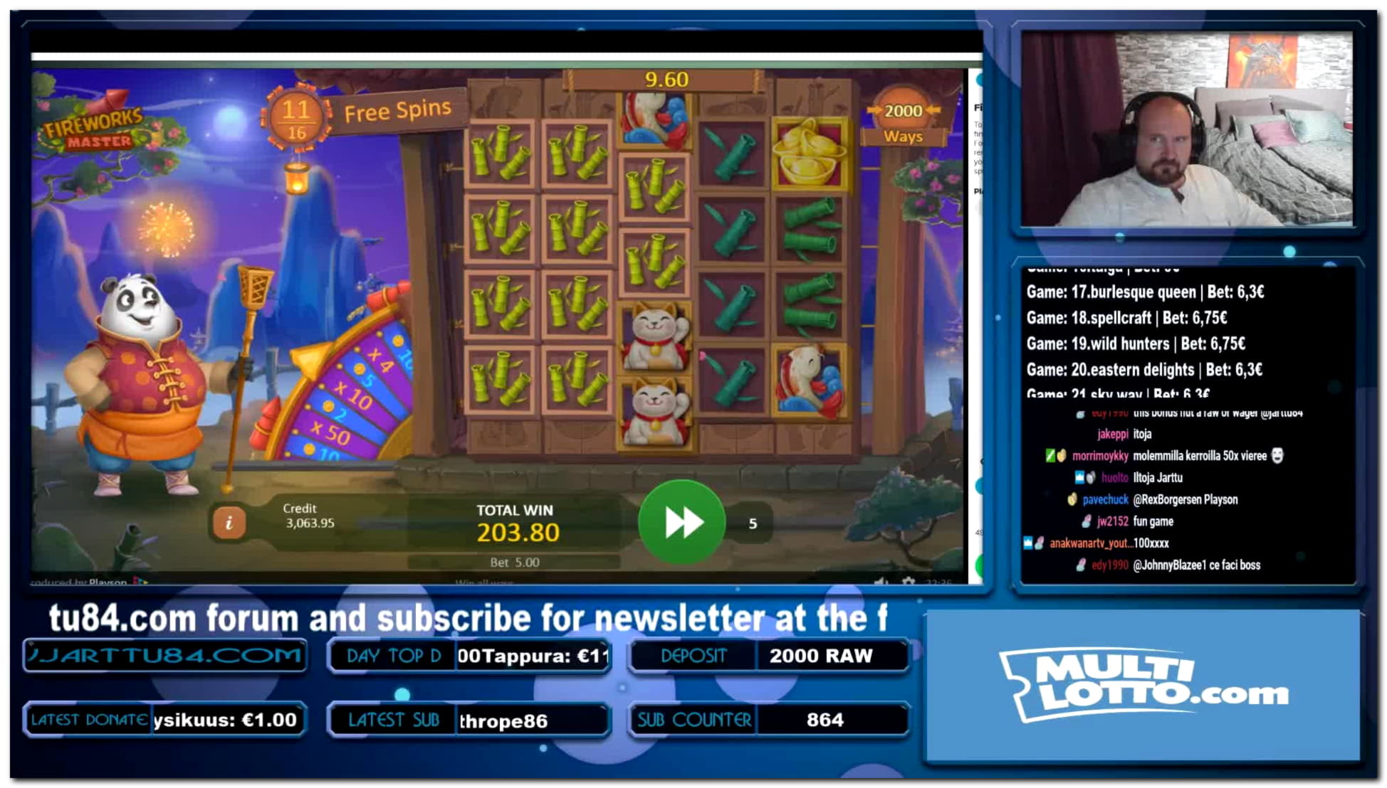 855% Casino Welcome Bonus at Party Casino