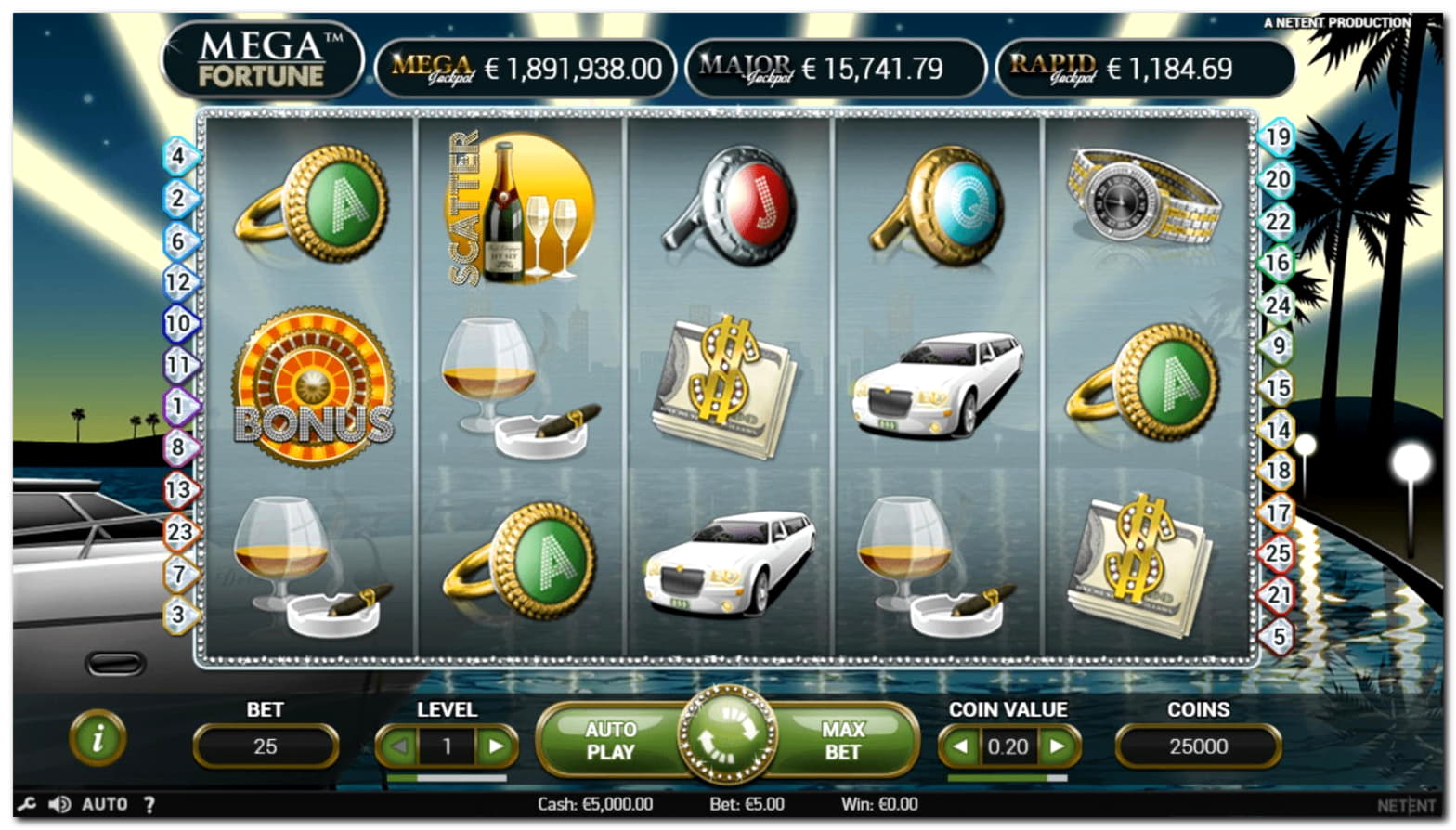 185% casino match bonus at Dafa Bet Casino