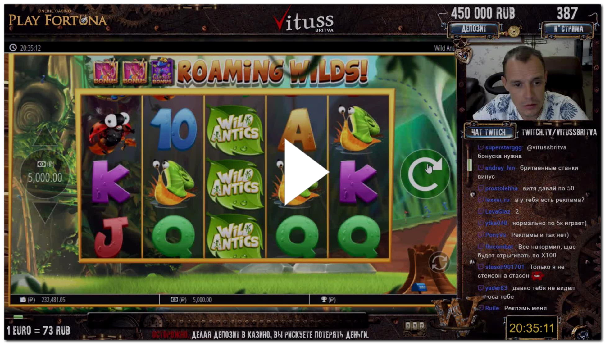 Eur 80 Online Casino Tournament at LV Bet Casino