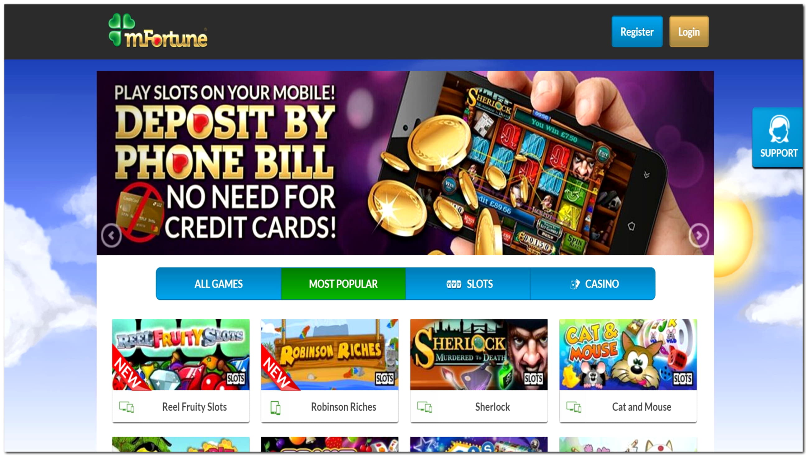 175 FREE Spins at Party Casino