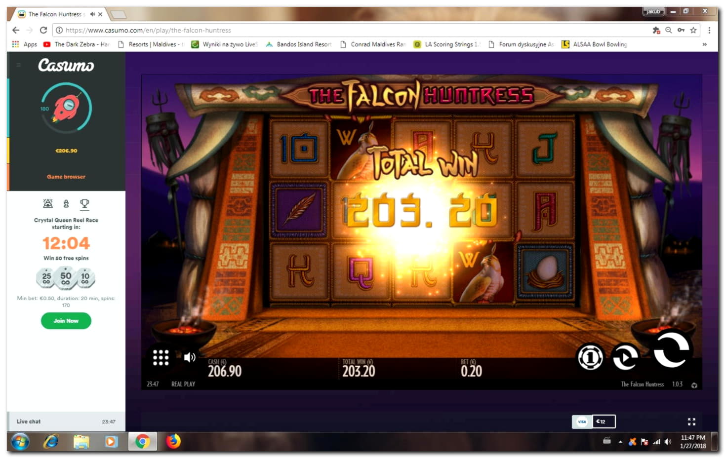 £111 casino chip at Gluck24 Casino