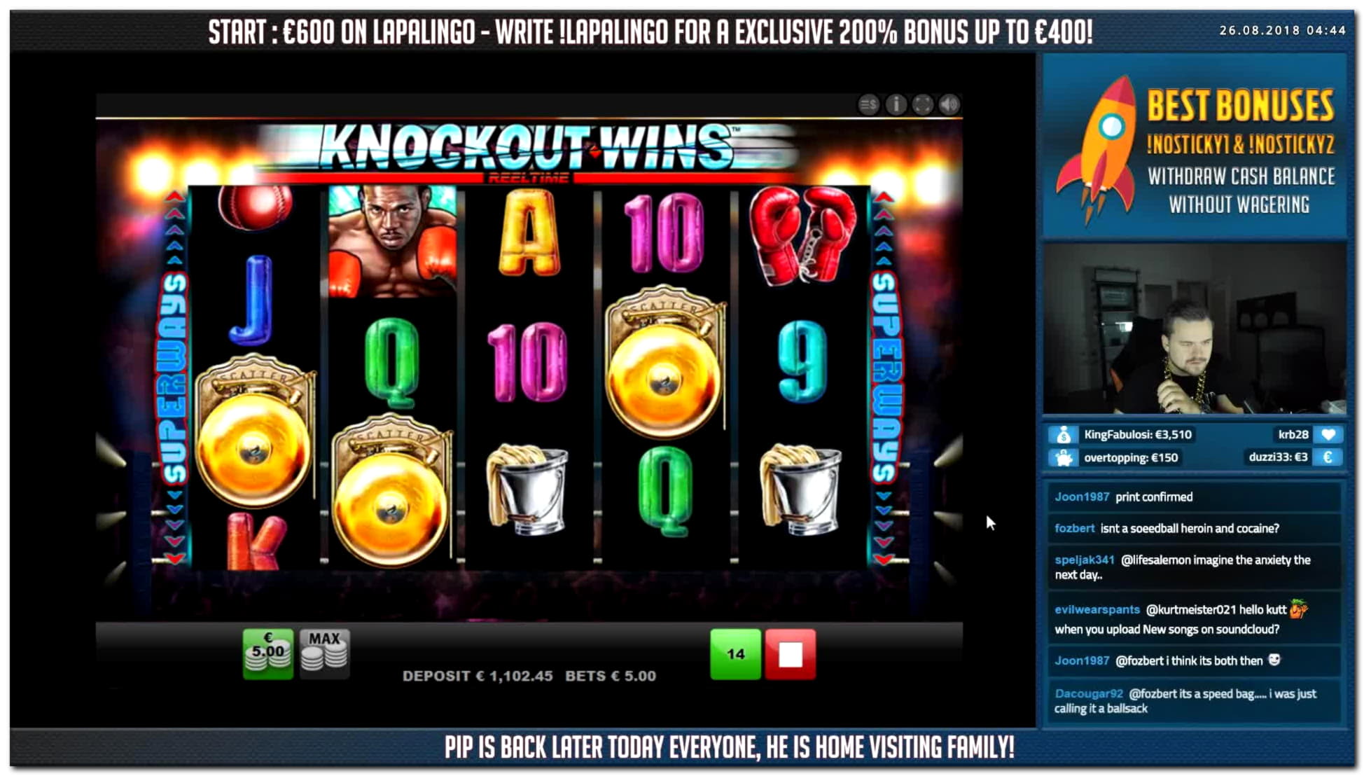80 Free Spins no deposit casino at Casino com