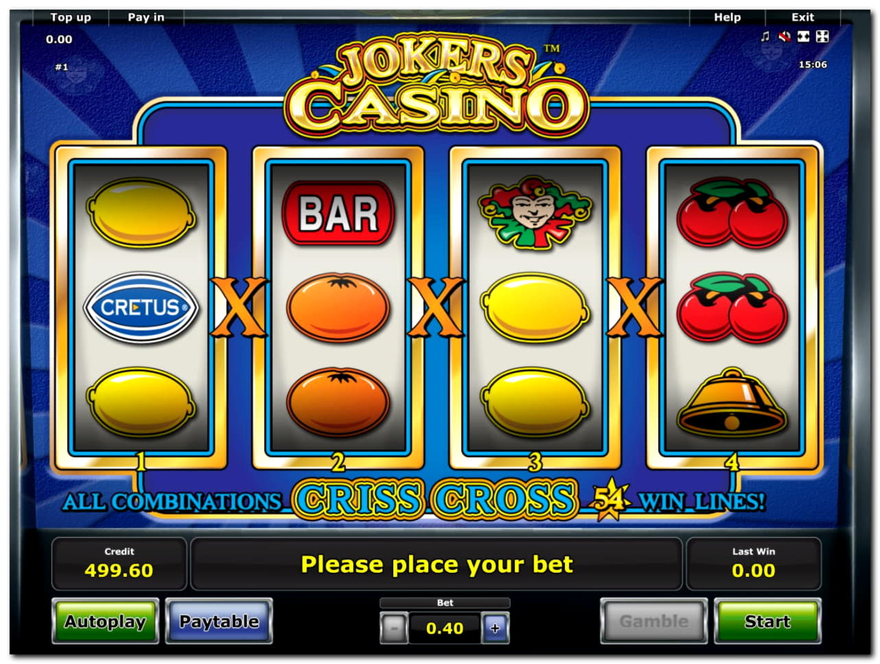 Eur 20 Casino Tournament at Party Casino