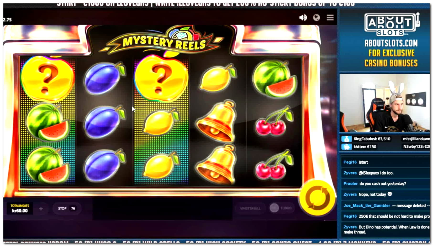 250 free spins no deposit casino at Royal Panda Casino