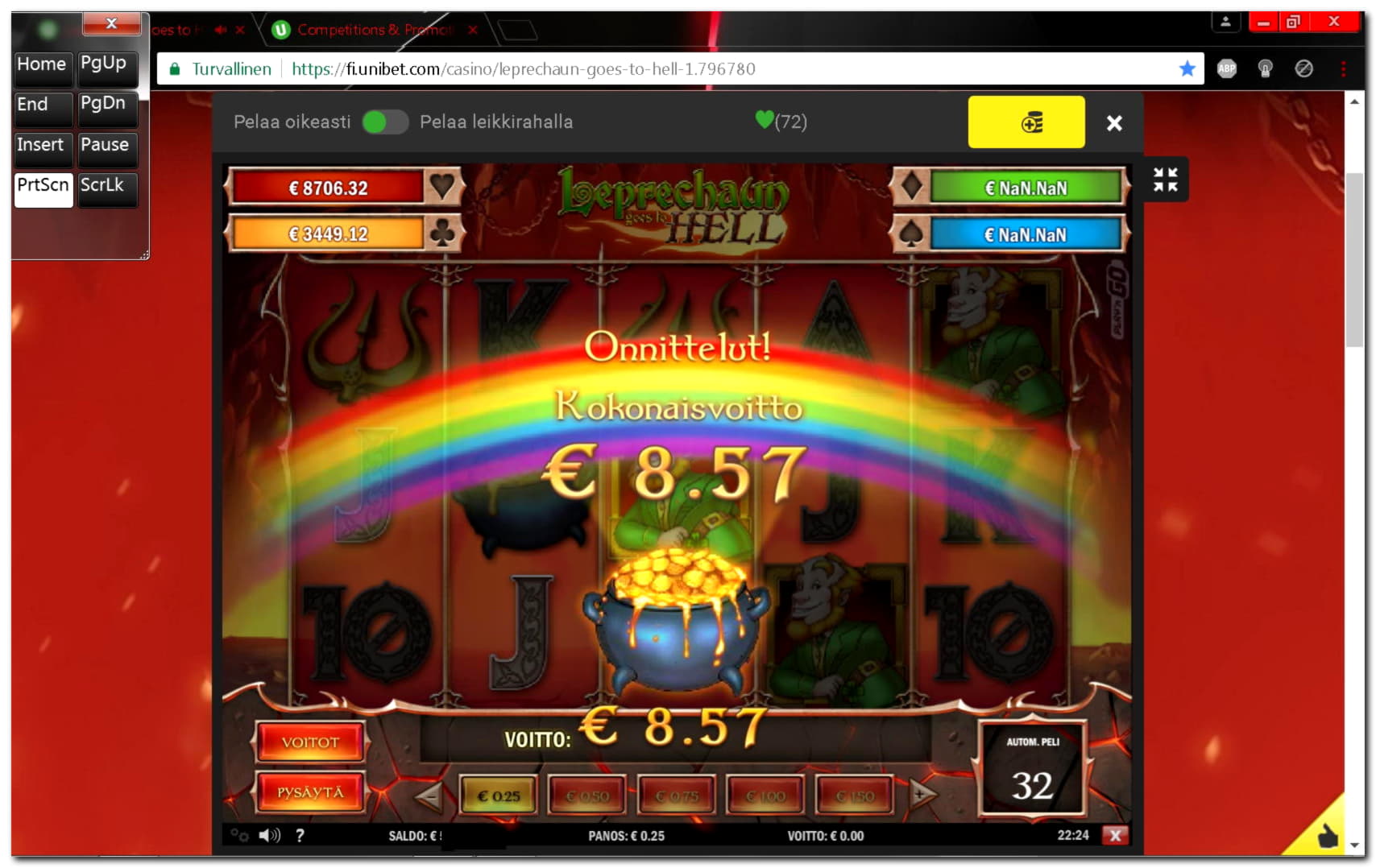 $990 Casino tournaments freeroll at Party Casino