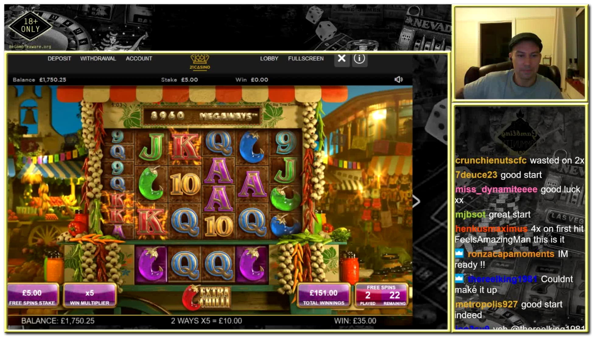 110% Match bonus casino at Casino com