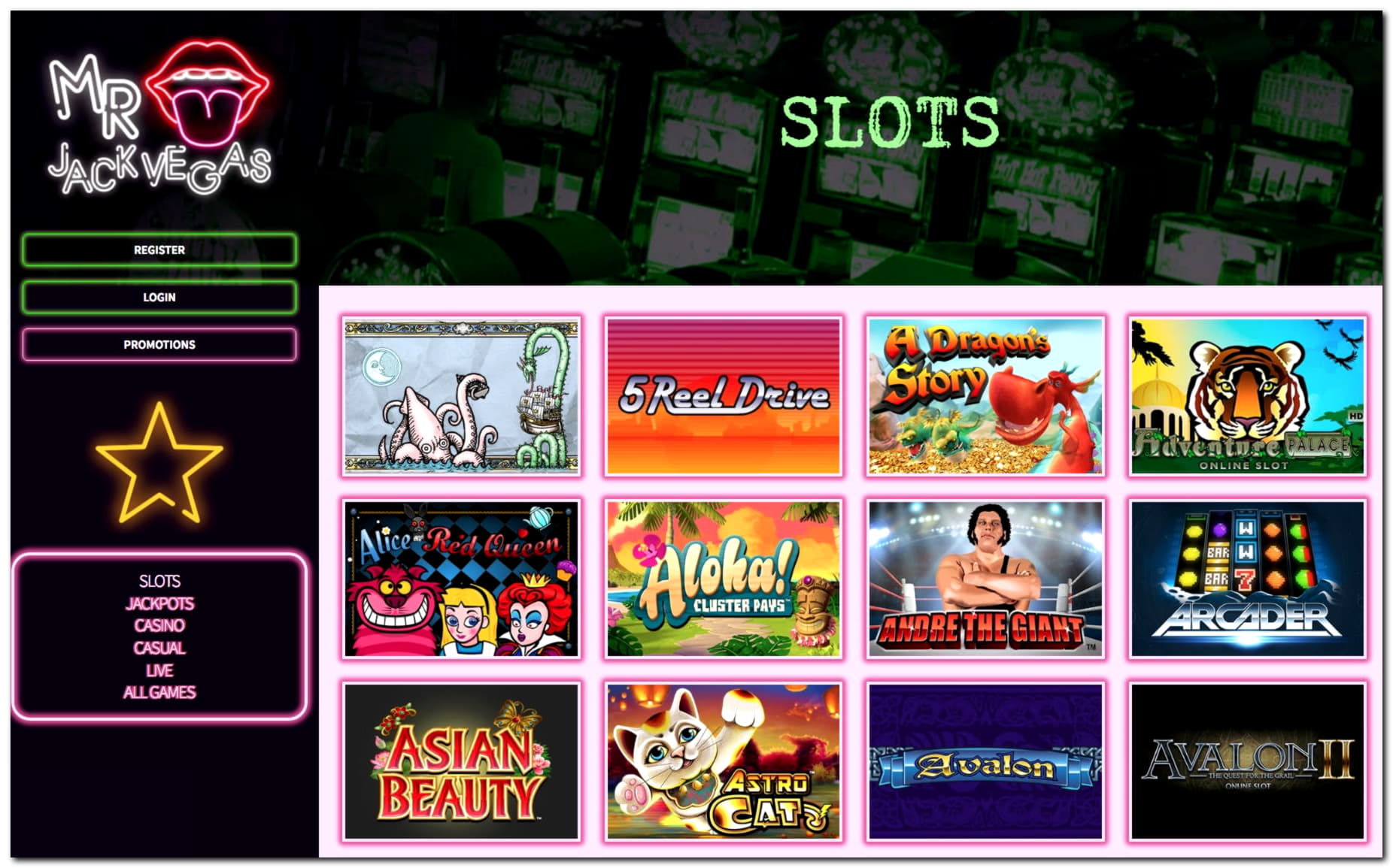 $525 No deposit bonus casino at Party Casino