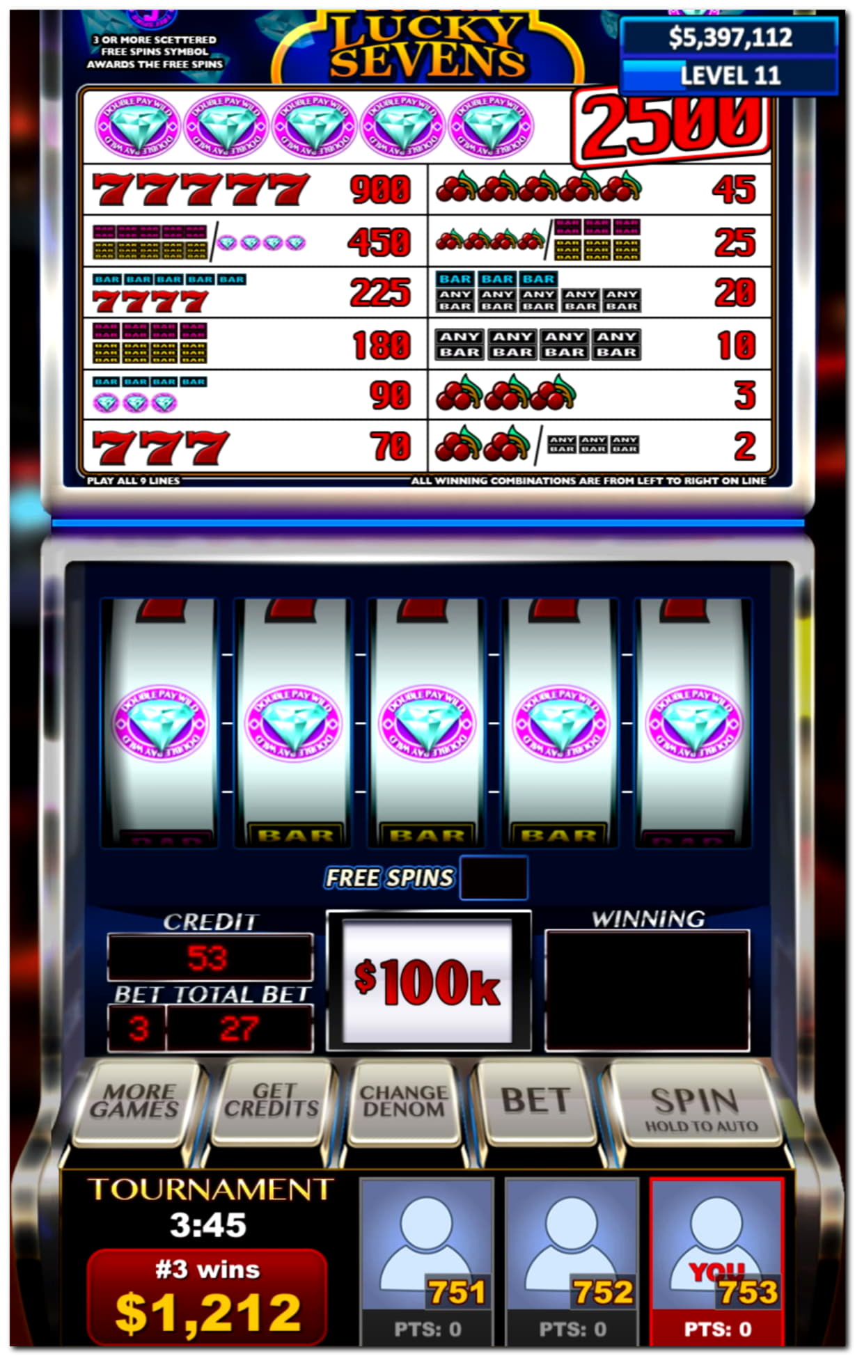€500 free chip at No Bonus Casino