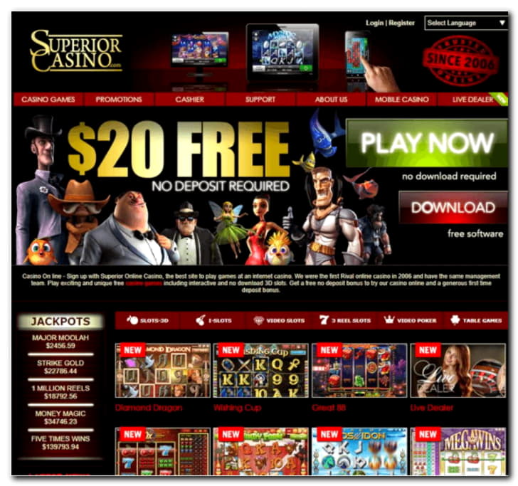 180 Free casino spins at Ruby Fortune Casino