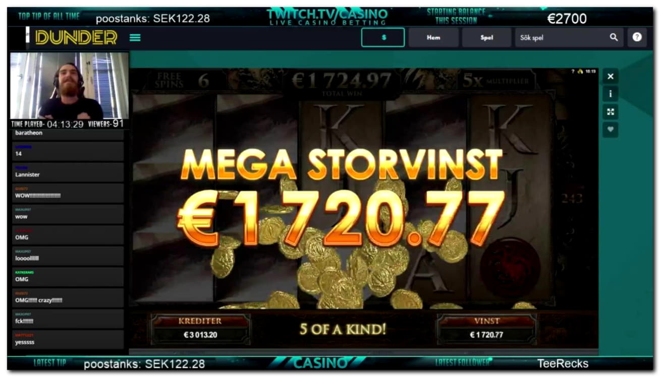 400% Signup casino bonus at Gaming Club Casino