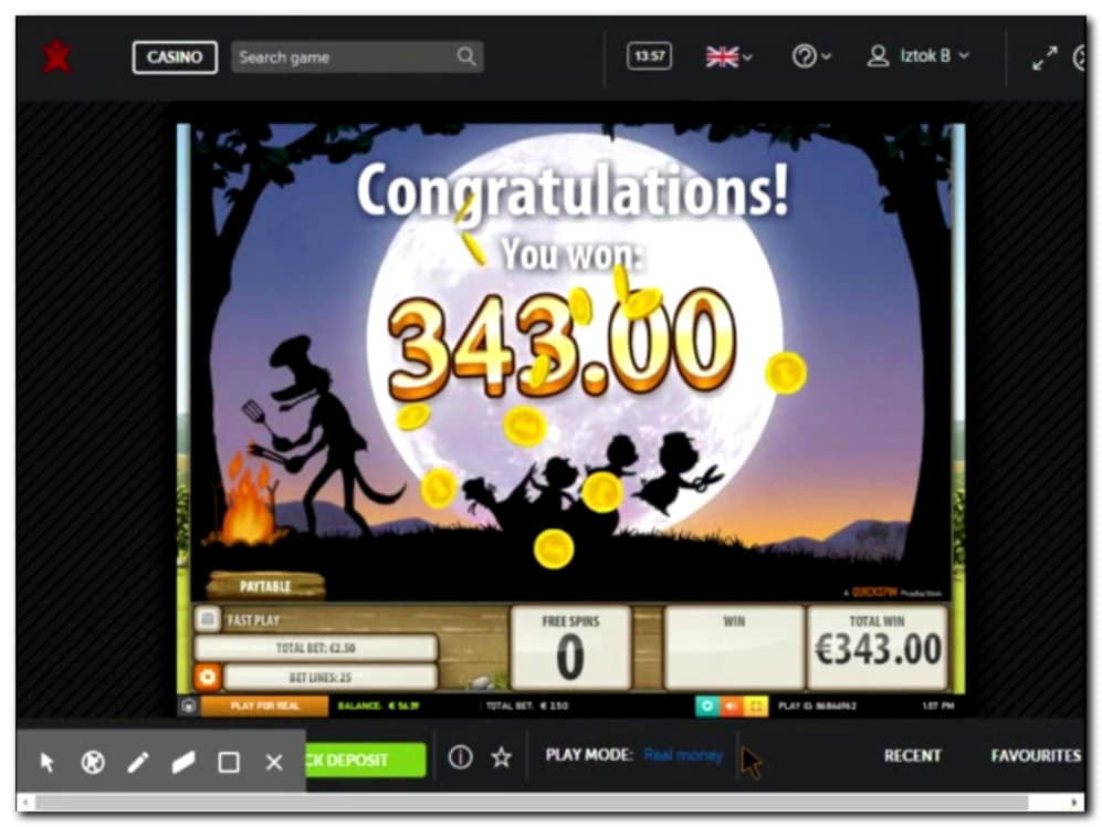 EURO 575 free casino chip at Gluck24 Casino