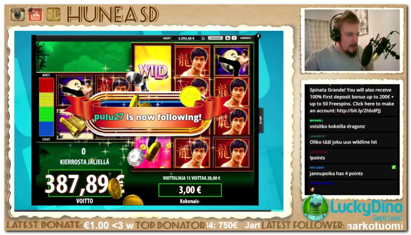100 Free Casino Spins at Party Casino