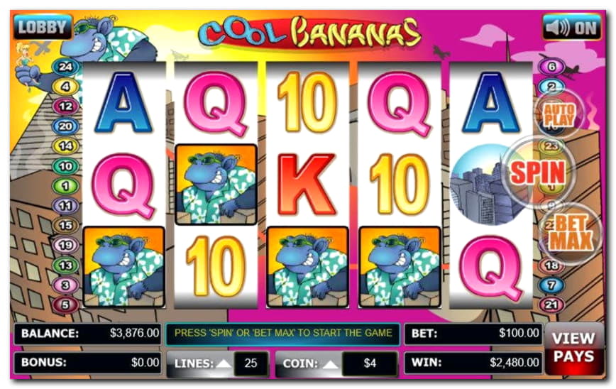 565% casino match bonus at Come On Casino