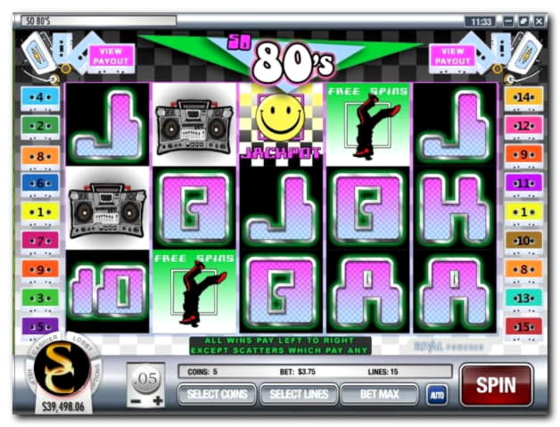 65 Free casino spins at Come On Casino