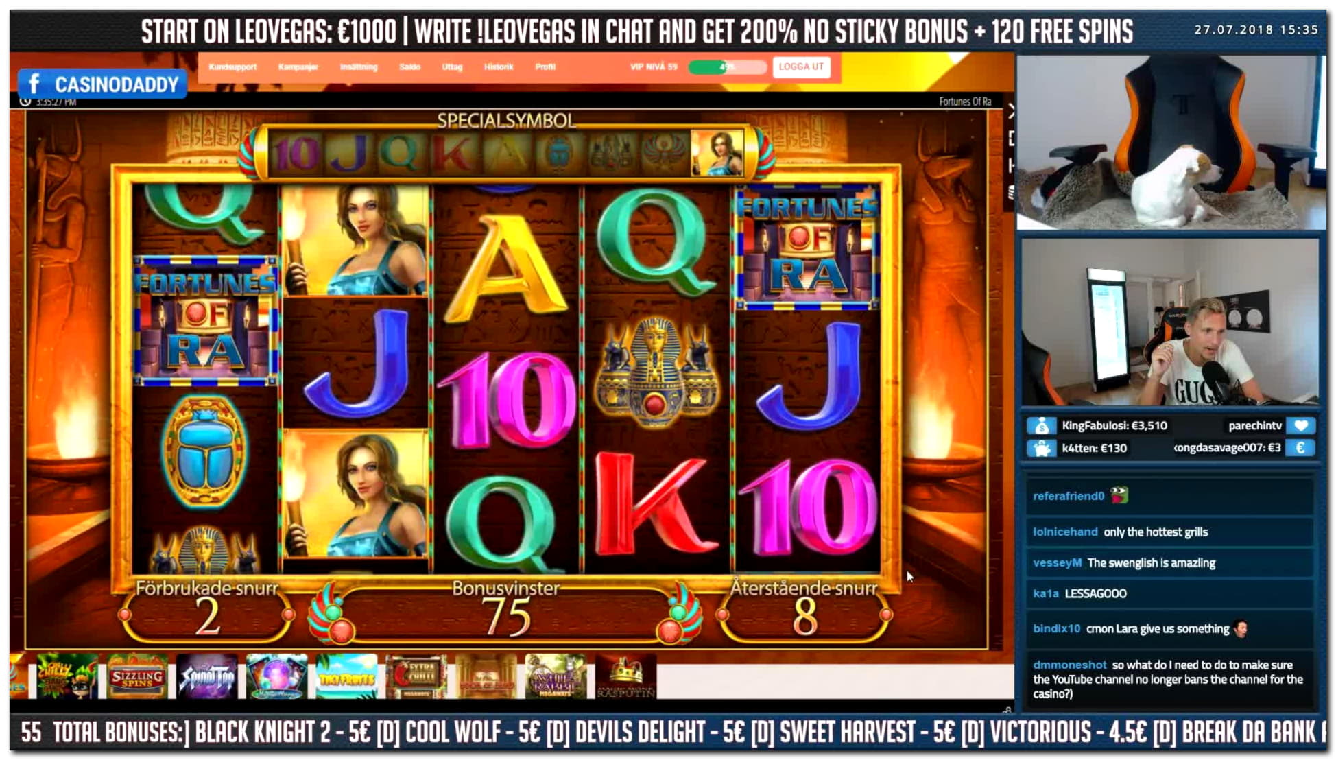 260% No Rules Bonus! at Euro Palace Casino