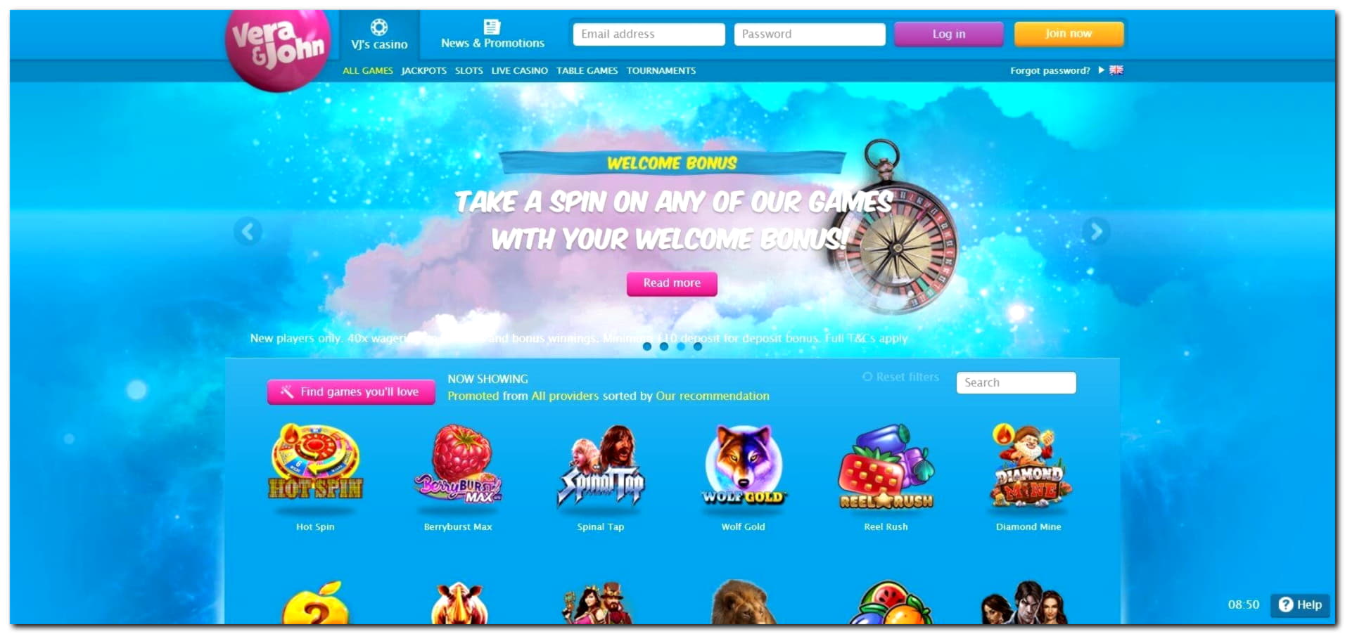 140 free spins at Casino com