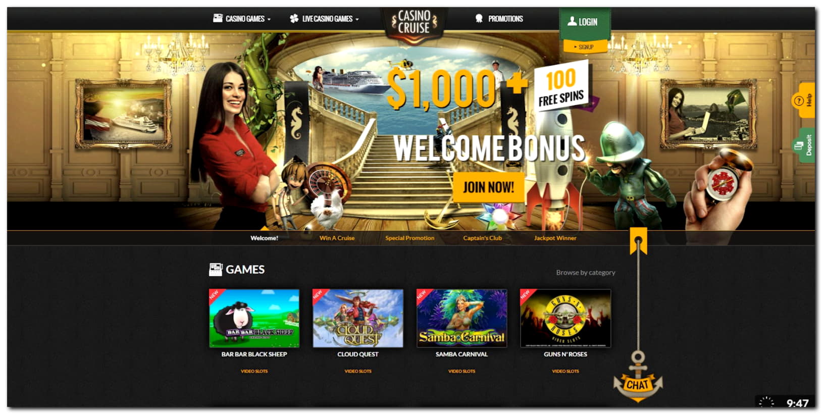 Eur 4270 No Deposit Bonus Code at Spin Palace Casino