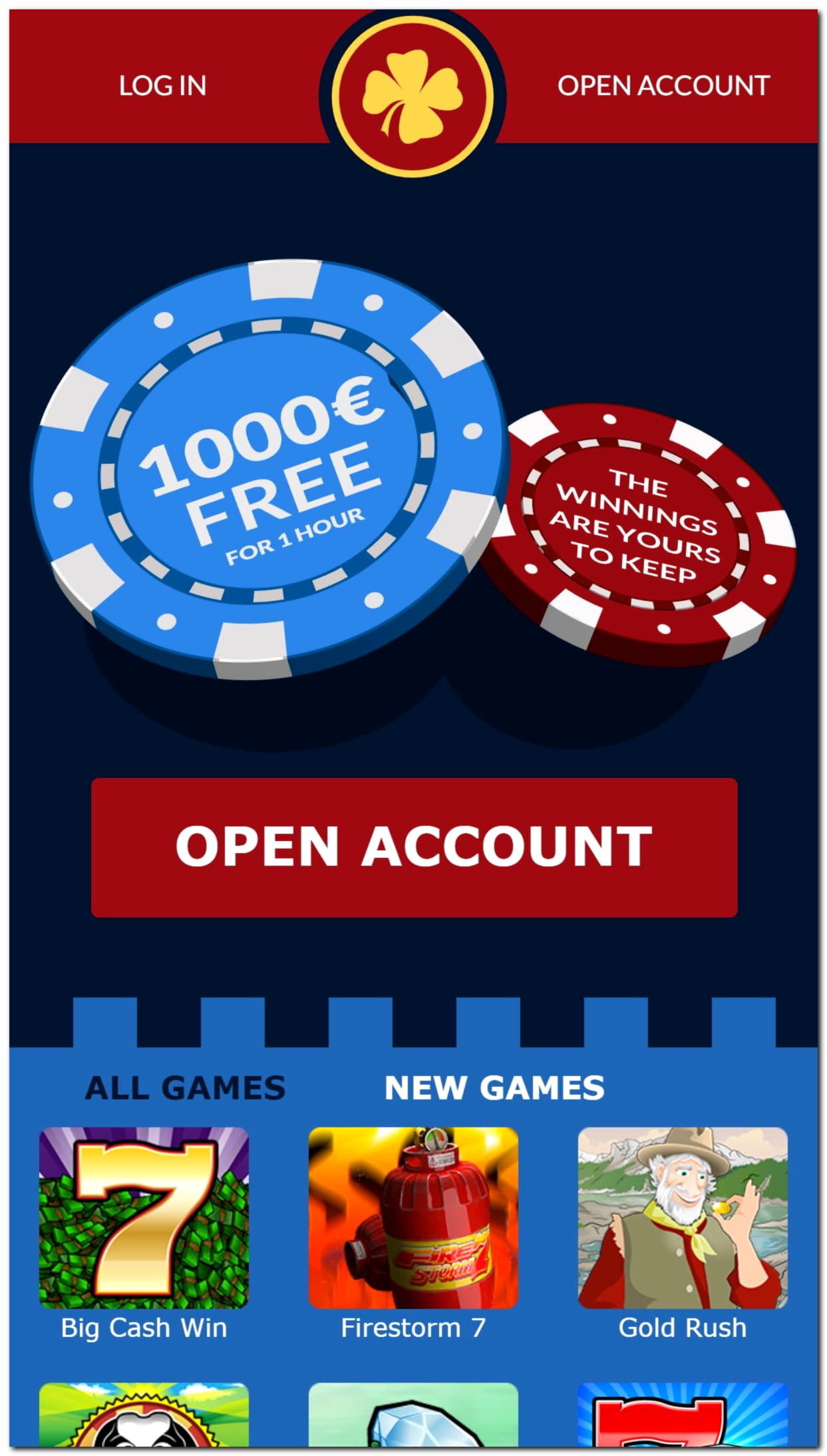 EURO 1040 no deposit bonus casino at Spin Palace Casino