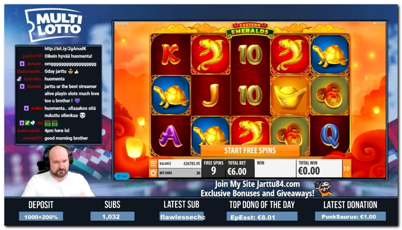 275 Loyalty Free Spins! at Casino Las Vegas