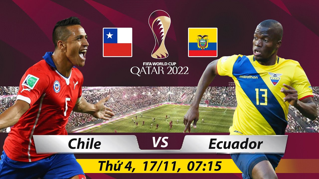 Soi Kèo Trận Đấu CHILE vs ECUADOR | Nhận Định Kèo Bóng, Trực Tiếp VLWC Châu  u 07h15 Ngày 17/11/2021
